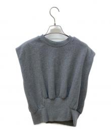 3.1 phillip lim（スリーワンフィリップリム）の古着「SL フレンチテリー シャーリングトップ」｜グレー