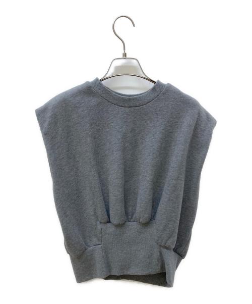 3.1 phillip lim（スリーワンフィリップリム）3.1 phillip lim (スリーワンフィリップリム) SL フレンチテリー シャーリングトップ グレー サイズ:XSの古着・服飾アイテム