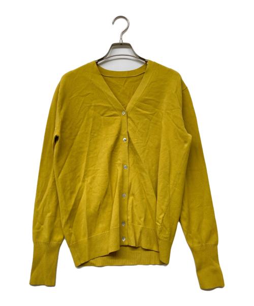 SOEJU（ソージュ）SOEJU (ソージュ) Vネックニットカーディガン マスタード サイズ:Mの古着・服飾アイテム