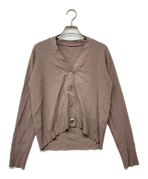 SOEJU（ソージュ）SOEJU (ソージュ) Vネックショートニットカーディガン ブラウン サイズ:Freeの古着・服飾アイテム
