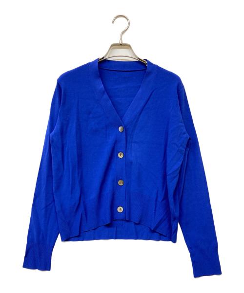 SOEJU（ソージュ）SOEJU (ソージュ) Vネックショートニットカーディガン ブルー サイズ:Freeの古着・服飾アイテム