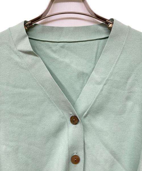 SOEJU（ソージュ）SOEJU (ソージュ) Vネックショートニットカーディガン ミント サイズ:Freeの古着・服飾アイテム