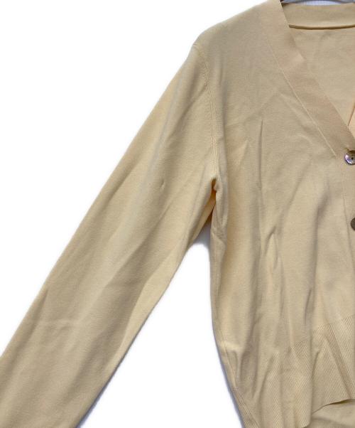 SOEJU（ソージュ）SOEJU (ソージュ) Vネックショートニットカーディガン イエロー サイズ:Freeの古着・服飾アイテム