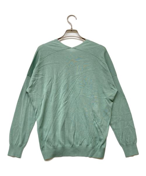 SOEJU（ソージュ）SOEJU (ソージュ) シルクコットンVネックニット ミント サイズ:Mの古着・服飾アイテム