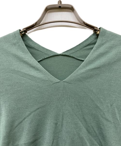 SOEJU（ソージュ）SOEJU (ソージュ) シルクコットンVネックニット ミント サイズ:Mの古着・服飾アイテム