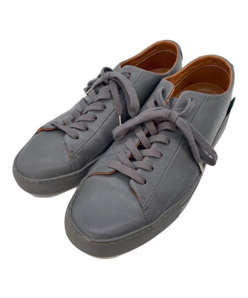hALON（アーロン）hALON (アーロン) レザースニーカー チャコールグレー サイズ:41.5の古着・服飾アイテム