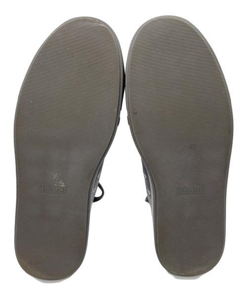 hALON（アーロン）hALON (アーロン) レザースニーカー チャコールグレー サイズ:41.5の古着・服飾アイテム