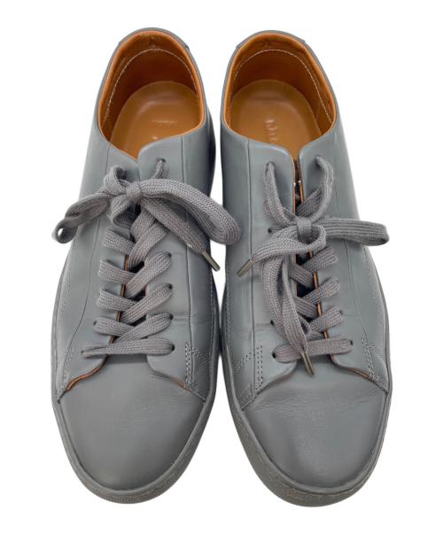 hALON（アーロン）hALON (アーロン) レザースニーカー チャコールグレー サイズ:41.5の古着・服飾アイテム