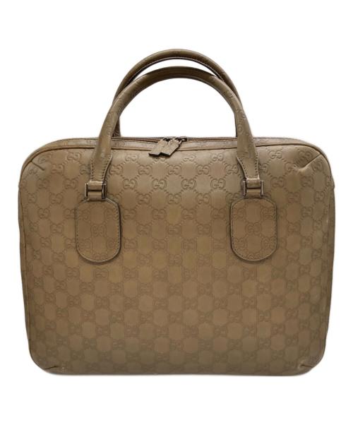 GUCCI（グッチ）GUCCI (グッチ) ビジネスバッグ ベージュの古着・服飾アイテム