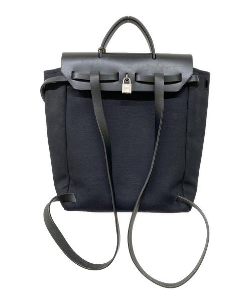 HERMES（エルメス）HERMES (エルメス) レザーキャンバスバッグの古着・服飾アイテム