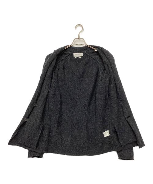 TOMORROW LAND tricot（トゥモローランド トリコ）TOMORROW LAND tricot (トゥモローランド トリコ) ウールメランジ襟付きカーディガン グレー サイズ:Sの古着・服飾アイテム