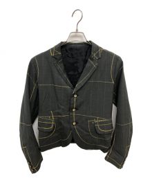 NEMETH（ネメス）の古着「イエローマーカー 立体裁断 3ボタン テーラードジャケット／YELLOW MARKER DRAPING 3B TAILORED」｜グレー