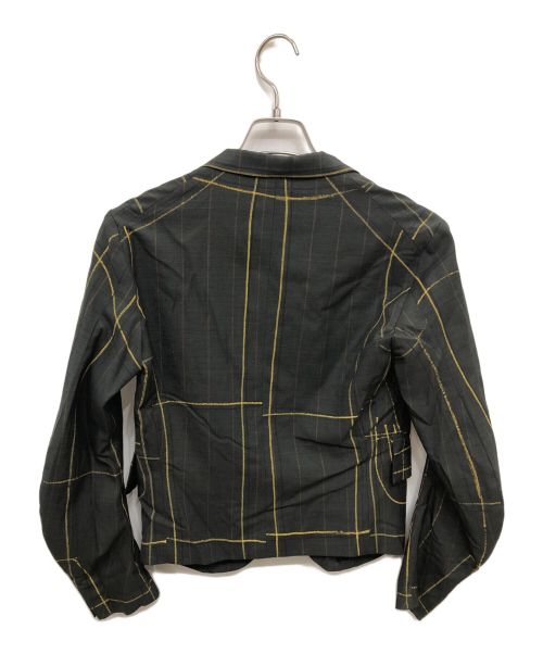 NEMETH（ネメス）NEMETH (ネメス) イエローマーカー 立体裁断 3ボタン テーラードジャケット／YELLOW MARKER DRAPING 3B TAILORED グレー サイズ:SSの古着・服飾アイテム