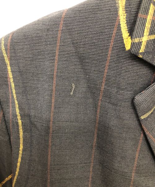 NEMETH（ネメス）NEMETH (ネメス) イエローマーカー 立体裁断 3ボタン テーラードジャケット／YELLOW MARKER DRAPING 3B TAILORED グレー サイズ:SSの古着・服飾アイテム