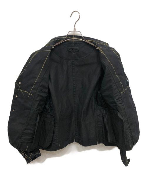 NEMETH（ネメス）NEMETH (ネメス) イエローマーカーデニムテーラードジャケット／YELLOW MARKER DENIM TAILORED JACKET ブラック サイズ:Mの古着・服飾アイテム