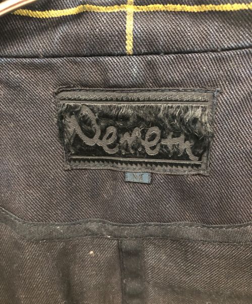 NEMETH（ネメス）NEMETH (ネメス) イエローマーカーデニムテーラードジャケット／YELLOW MARKER DENIM TAILORED JACKET ブラック サイズ:Mの古着・服飾アイテム