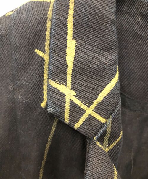 NEMETH（ネメス）NEMETH (ネメス) イエローマーカーデニムテーラードジャケット／YELLOW MARKER DENIM TAILORED JACKET ブラック サイズ:Mの古着・服飾アイテム