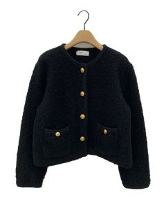 中古・古着通販】sheller (シェリエ) ツイードジャケット ネイビー