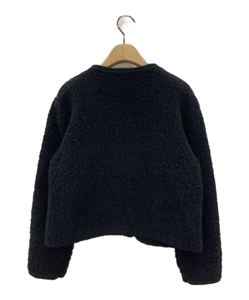 ARPEGE STORY（アルページュストーリー）Arpege story (アルページュストーリー) ツイーディーニットジャケット ブラック サイズ:2の古着・服飾アイテム