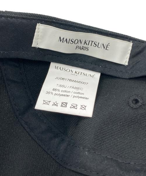 maison kitsune（メゾンキツネ）maison kitsune (メゾンキツネ) キャップ ブラックの古着・服飾アイテム