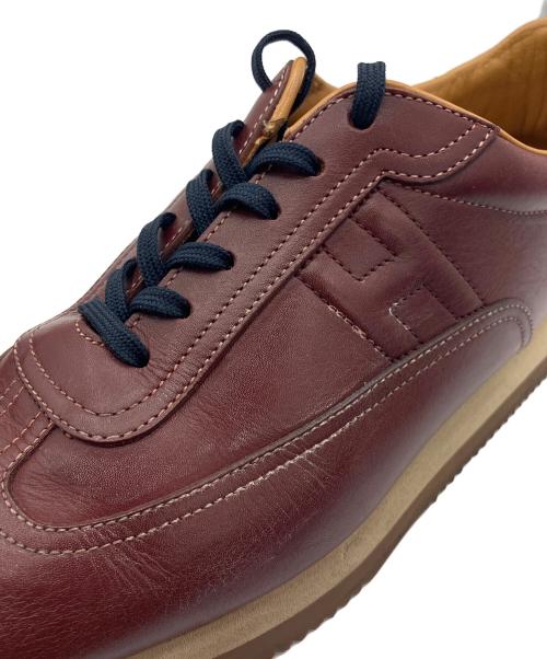 HERMES（エルメス）HERMES (エルメス) クイック レザースニーカー ブラウン サイズ:43の古着・服飾アイテム