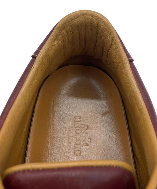 HERMES（エルメス）HERMES (エルメス) クイック レザースニーカー ブラウン サイズ:43の古着・服飾アイテム