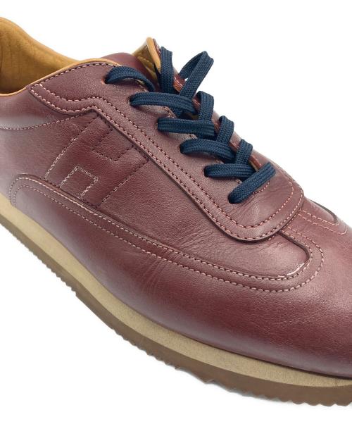 HERMES（エルメス）HERMES (エルメス) クイック レザースニーカー ブラウン サイズ:43の古着・服飾アイテム
