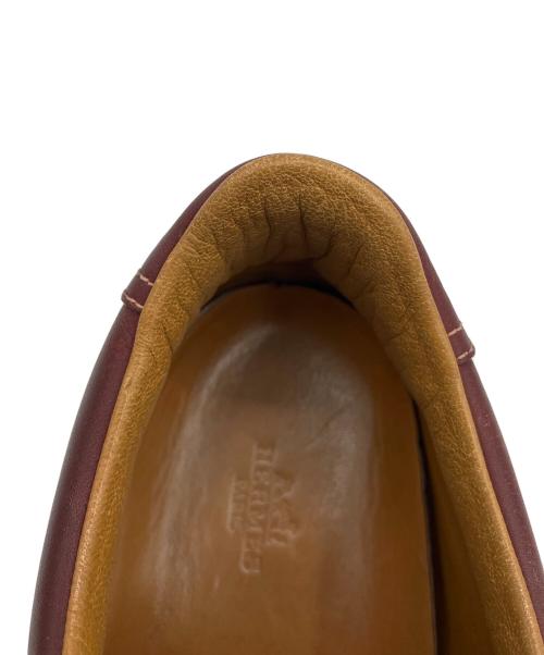 HERMES（エルメス）HERMES (エルメス) クイック レザースニーカー ブラウン サイズ:43の古着・服飾アイテム