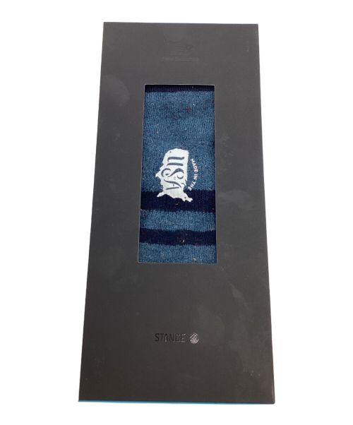 NEW BALANCE（ニューバランス）NEW BALANCE (ニューバランス) Stance (スタンス) スニーカー ブルー×ベージュ サイズ:27cmの古着・服飾アイテム