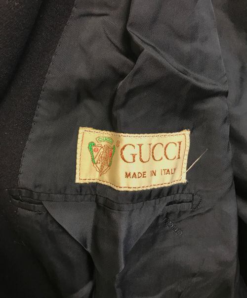 GUCCI（グッチ）GUCCI (グッチ) カシミヤコート ネイビー サイズ:Freeの古着・服飾アイテム