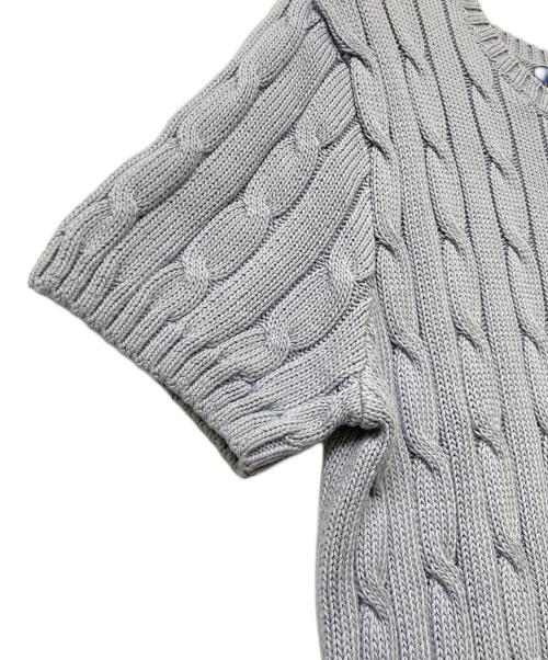 POLO RALPH LAUREN（ポロ・ラルフローレン）POLO RALPH LAUREN (ポロ・ラルフローレン) QRタグ  SS CBL T-SHORT SLEEVE-SWEATER スカイブルー サイズ:Xlの古着・服飾アイテム