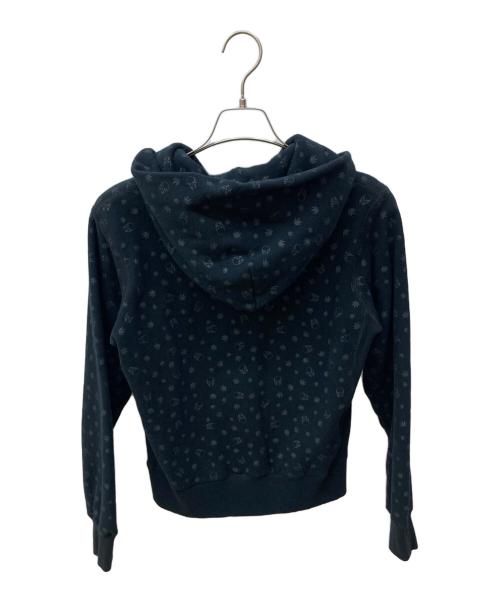 lucien pellat-finet（ルシアン・ペラフィネ）lucien pellat-finet (ルシアン・ペラフィネ) 総柄パーカー ブラック サイズ:XSの古着・服飾アイテム