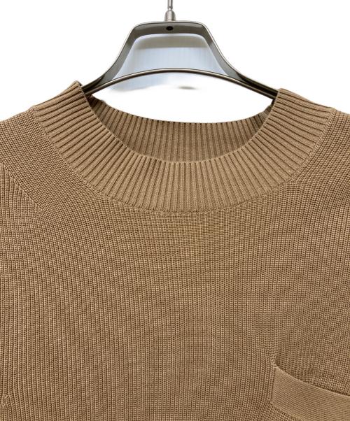 sacai（サカイ）sacai (サカイ) 19SS SWITCHED PULLOVER KNIT SWEATER ベージュ×ブルー サイズ:3の古着・服飾アイテム
