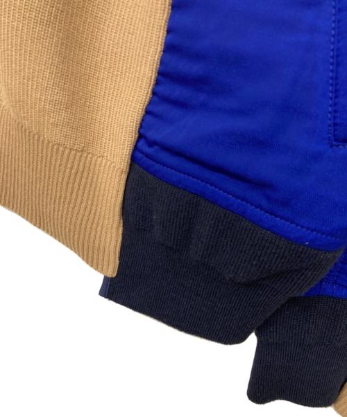 sacai（サカイ）sacai (サカイ) 19SS SWITCHED PULLOVER KNIT SWEATER ベージュ×ブルー サイズ:3の古着・服飾アイテム
