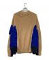 sacai (サカイ) 19SS SWITCHED PULLOVER KNIT SWEATER ベージュ×ブルー サイズ:3：21000円