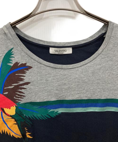 VALENTINO（ヴァレンティノ）VALENTINO (ヴァレンティノ) パームツリーTシャツ ネイビー サイズ:XSの古着・服飾アイテム
