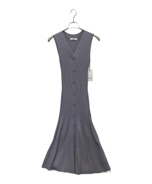 Snidel（スナイデル）Snidel (スナイデル) ノースリフロントボタンニットワンピース ラベンダー サイズ:SIZEFREE 未使用品の古着・服飾アイテム