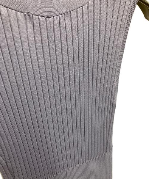 Snidel（スナイデル）Snidel (スナイデル) ノースリフロントボタンニットワンピース ラベンダー サイズ:SIZEFREE 未使用品の古着・服飾アイテム