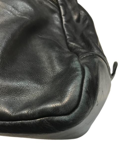 Jas-M.B.（ジャスエムビー）Jas-M.B. (ジャスエムビー) レザーボストンバッグ ブラックの古着・服飾アイテム