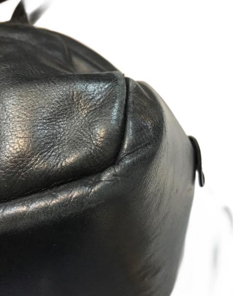 Jas-M.B.（ジャスエムビー）Jas-M.B. (ジャスエムビー) レザーボストンバッグ ブラックの古着・服飾アイテム