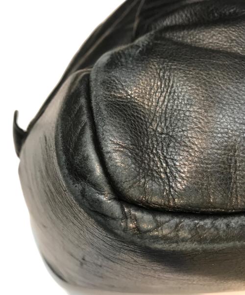 Jas-M.B.（ジャスエムビー）Jas-M.B. (ジャスエムビー) レザーボストンバッグ ブラックの古着・服飾アイテム