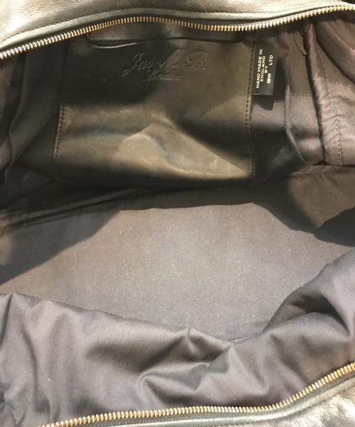 Jas-M.B.（ジャスエムビー）Jas-M.B. (ジャスエムビー) レザーボストンバッグ ブラックの古着・服飾アイテム