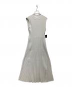 anuansアニュアンス）の古着「セミマーメイドニットワンピース」｜アイスグレー