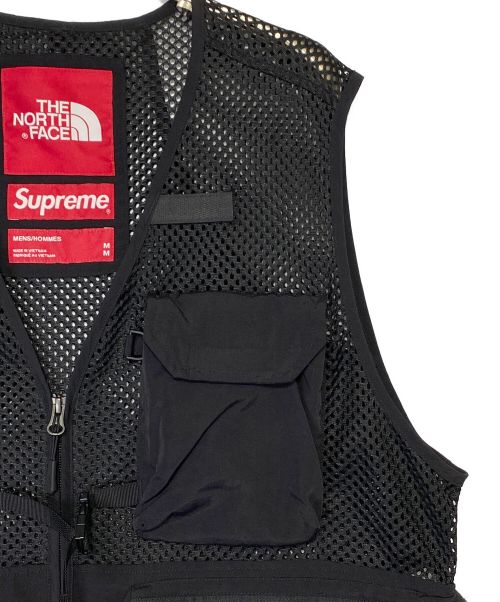 THE NORTH FACE（ザ ノース フェイス）THE NORTH FACE (ザ ノース フェイス) SUPREME (シュプリーム) Cargo Vest ブラック サイズ:Mの古着・服飾アイテム