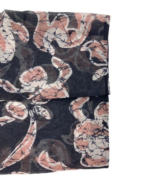 BACCA（バッカ）BACCA (バッカ) バティックプリント コットンボイルブラウス ネイビー サイズ:36の古着・服飾アイテム