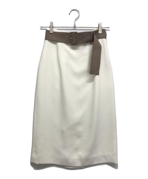 JUSGLITTY（ジャスグリッティー）JUSGLITTY (ジャスグリッティー) ウォッシャブルベルト付セットアップ ブラウン サイズ:1の古着・服飾アイテム