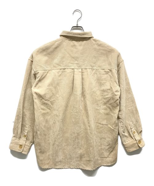 TODAYFUL（トゥデイフル）TODAYFUL (トゥデイフル) コーデュロイシャツ ベージュ サイズ:F 未使用品の古着・服飾アイテム