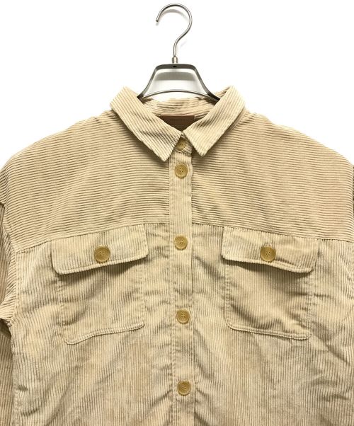 TODAYFUL（トゥデイフル）TODAYFUL (トゥデイフル) コーデュロイシャツ ベージュ サイズ:F 未使用品の古着・服飾アイテム