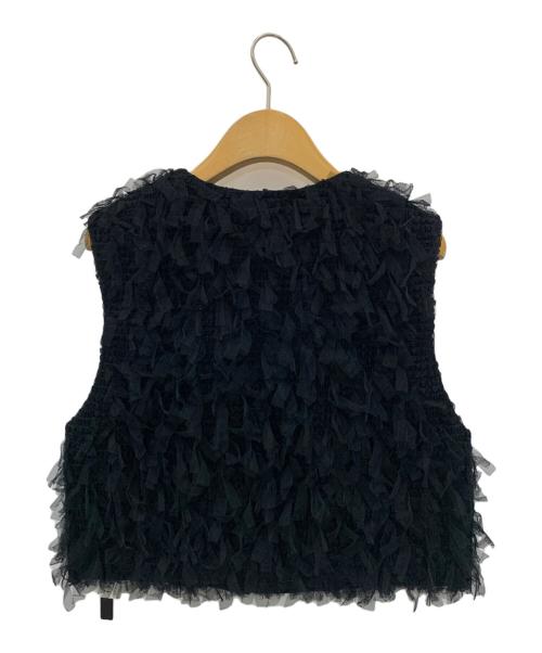 Diagram（ダイアグラム）Diagram (ダイアグラム) コンパクトフリンジベスト ブラック サイズ:36の古着・服飾アイテム