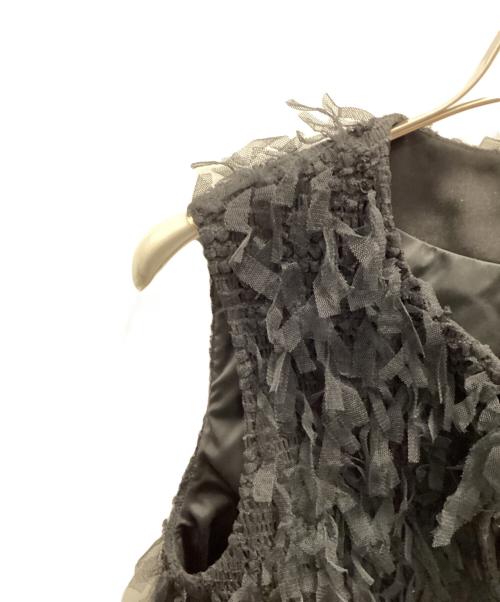 Diagram（ダイアグラム）Diagram (ダイアグラム) コンパクトフリンジベスト ブラック サイズ:36の古着・服飾アイテム